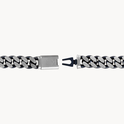 Bulova Classic Bracelet Stainless Steel With Blue Tone 10Mm 8In (Bvb1078-Slstna)