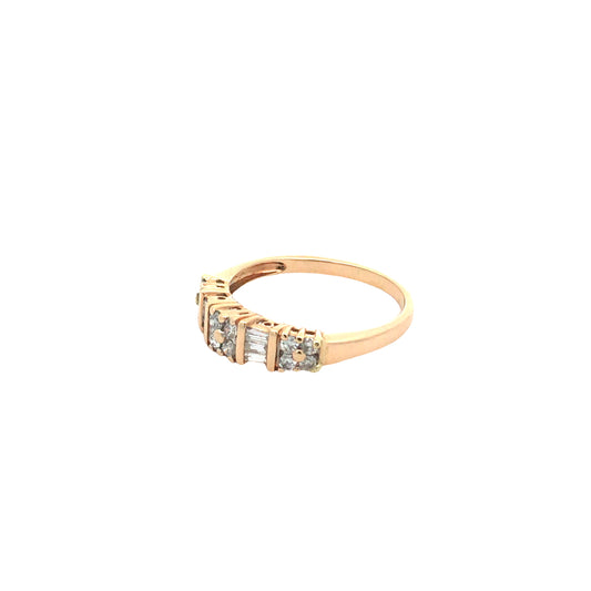 14K Yellow Gold Diamond Fashion Ring Size 8.25 1.8Dwt