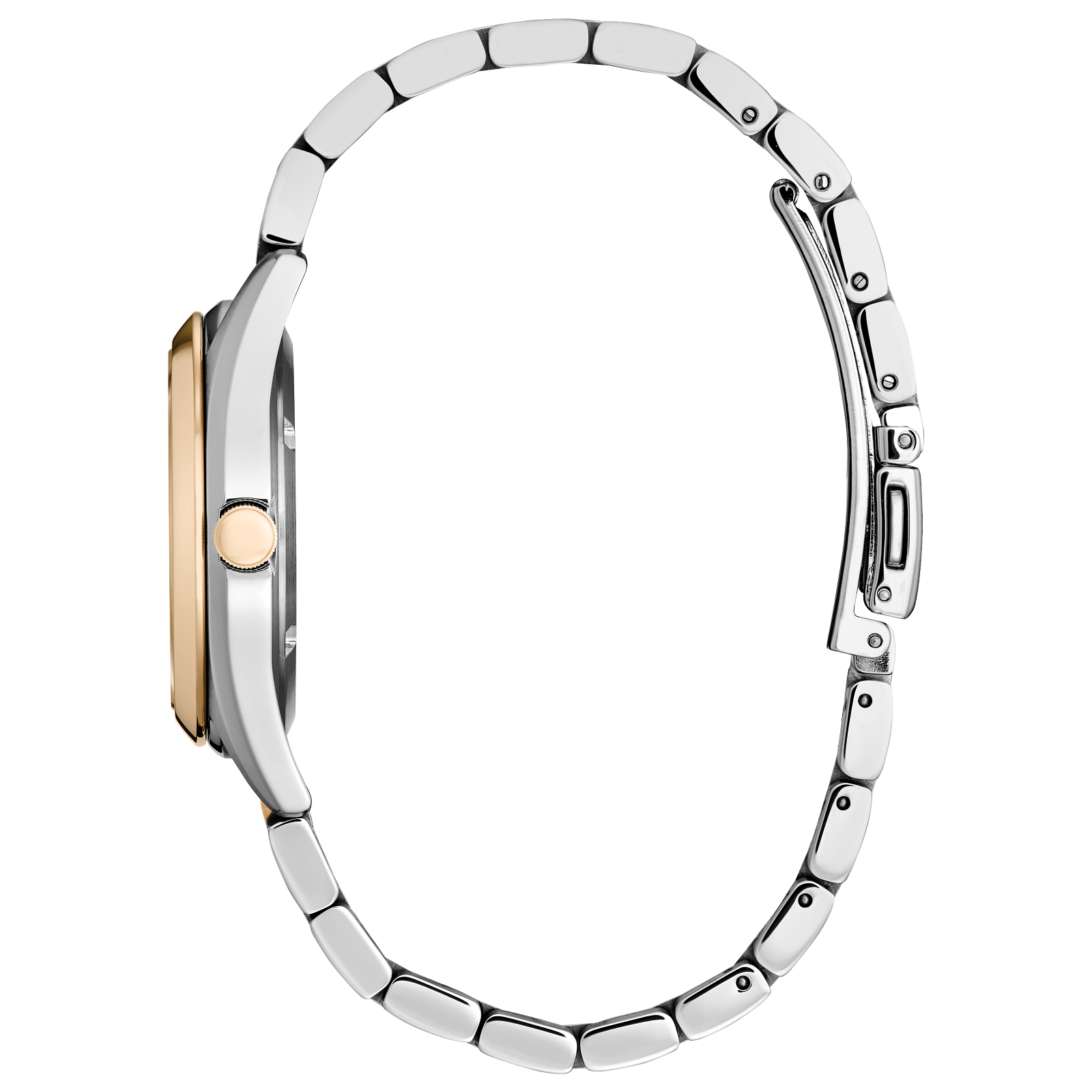 Citizen Sport Luxury Eco Drive Ladies Watch (Ew2706-58X) Gold Tone Pink Dial