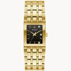 Bulova Quadra Marc Anthony Ladies Watch (97P167) Gold Tone Black Dial Diamond Markers