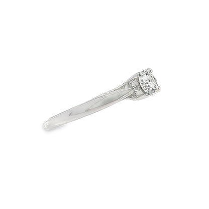 Platinum Solitaire Diamond Engagement Ring Size 7.25 2.6Dwt