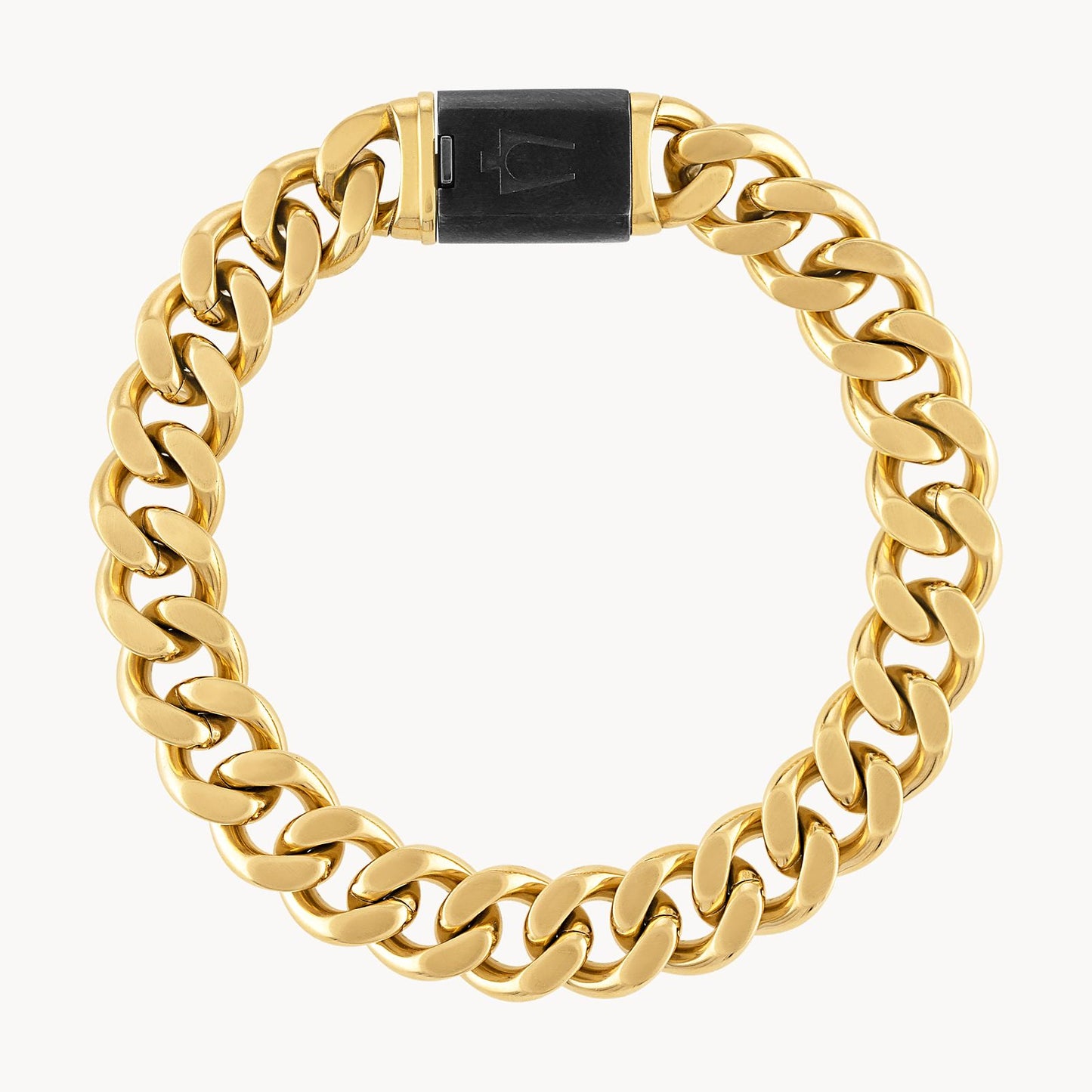 Bulova Classic Bracelet Stainless Steel Gold Tone 10Mm 8In (