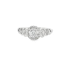 0.20Ctw 10K White Gold Diamond Lds Engagement Ring Size 7 1.4Dwt