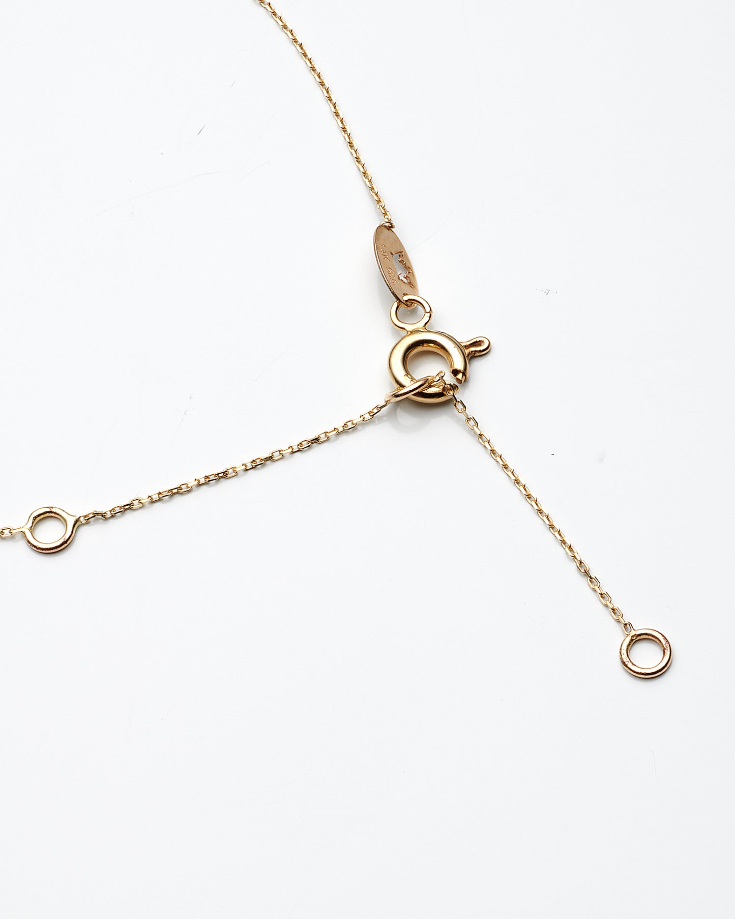 14K Yellow Gold Small Flower Cz Pendant Necklace 18In