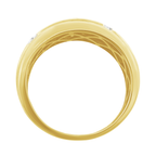 0.55Ctw 10K Yellow Gold Diamond Wedding Band Size 10 3.1Dwt