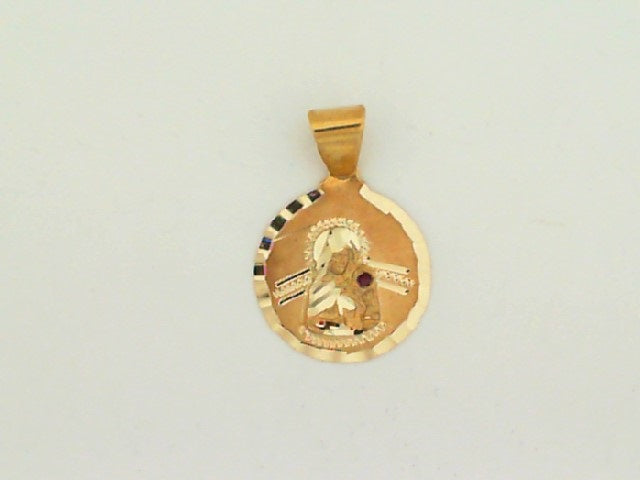 10K Yellow Gold Small Santa Barbara Pendant 1.5Dwt