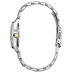 Citizen Crystal Ladies Eco Drive Watch (Fe1146-71A) Two Tone Silver Dial