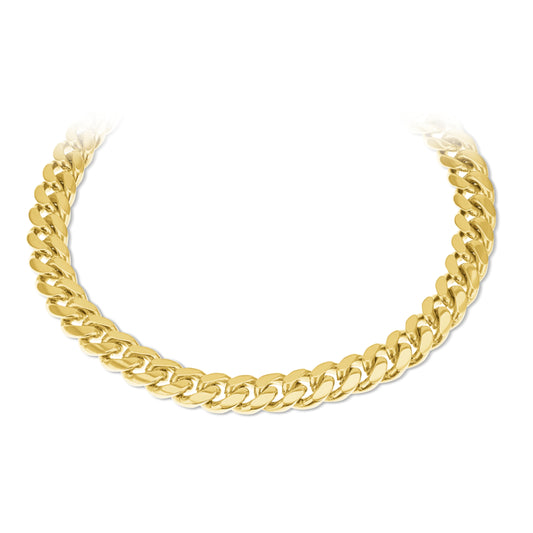 10K Yellow Gold Miami Cuban Link Bracelet 9.0Mm 8In 30.3Dwt