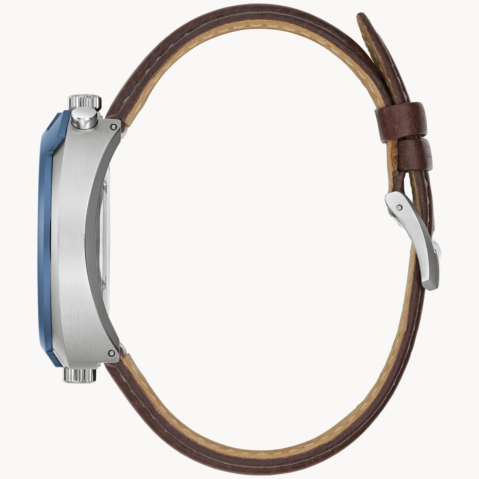 Bulova Mens Limited Edition Parking Meter (98B390) Chronograph Watch Brown Leather Straps