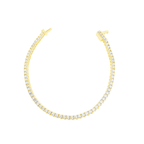 14K Yellow Gold Diamond Tennis Bracelet 7In 6.2Dwt