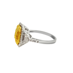 10K Two Tone Gold Diamond Fashion Ring Size 7 2.0Dwt