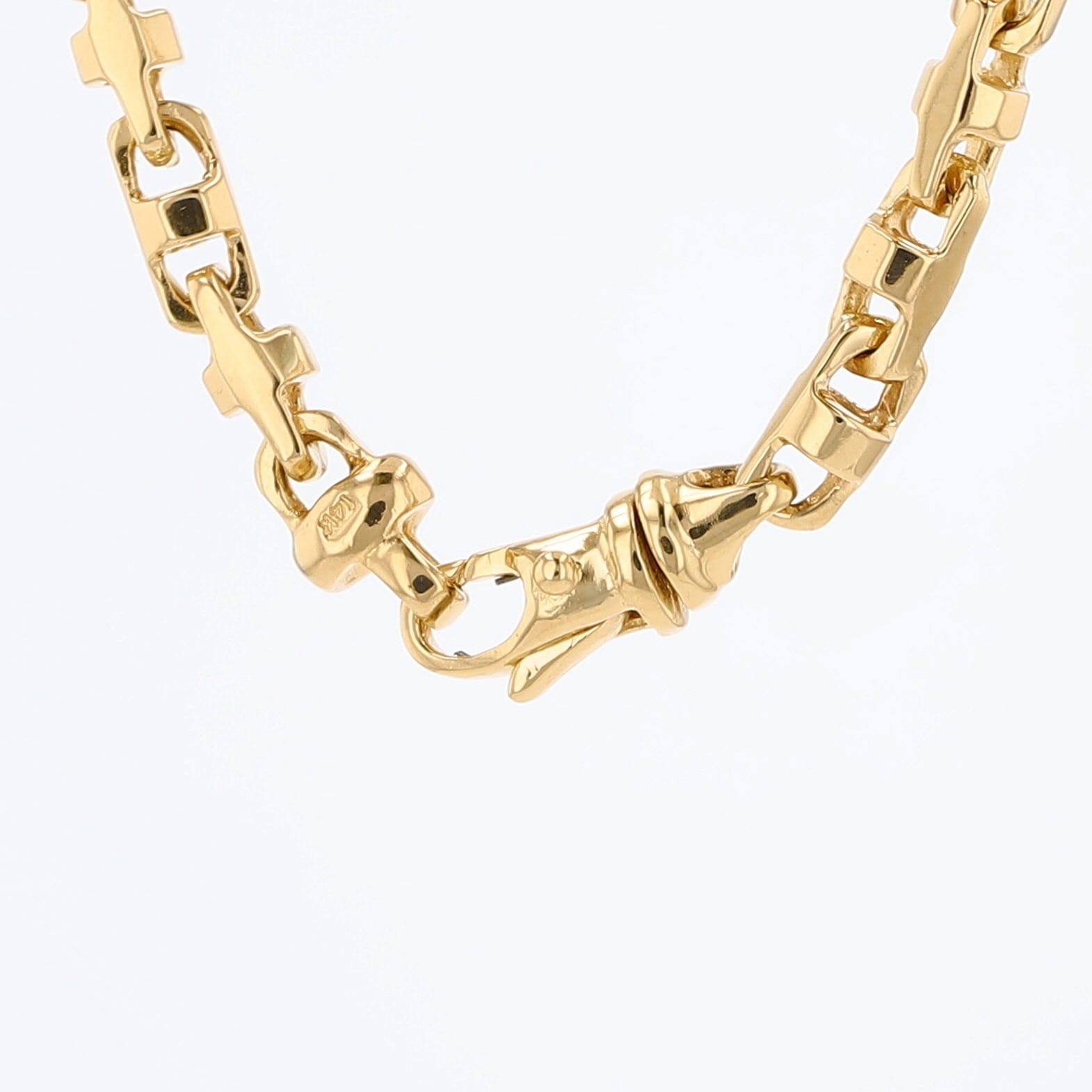 14K Yellow Gold Free Form Link Chain 5Mm 24In 46.6Dwt