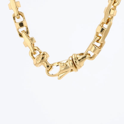 14K Yellow Gold Free Form Link Chain 5Mm 24In 46.6Dwt
