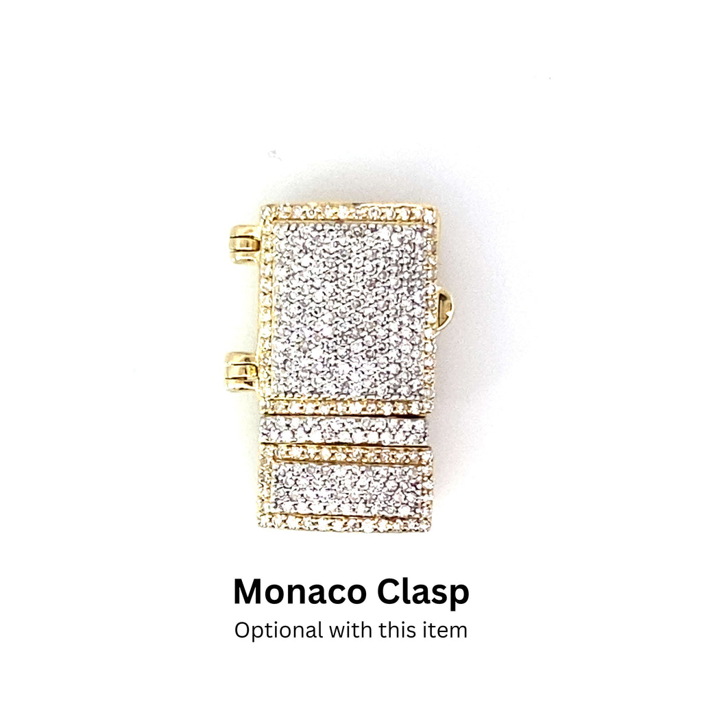 10K Yellow Gold Triple Clasp Cuban Link Chain 10.5Mm 24In 120.4Dwt