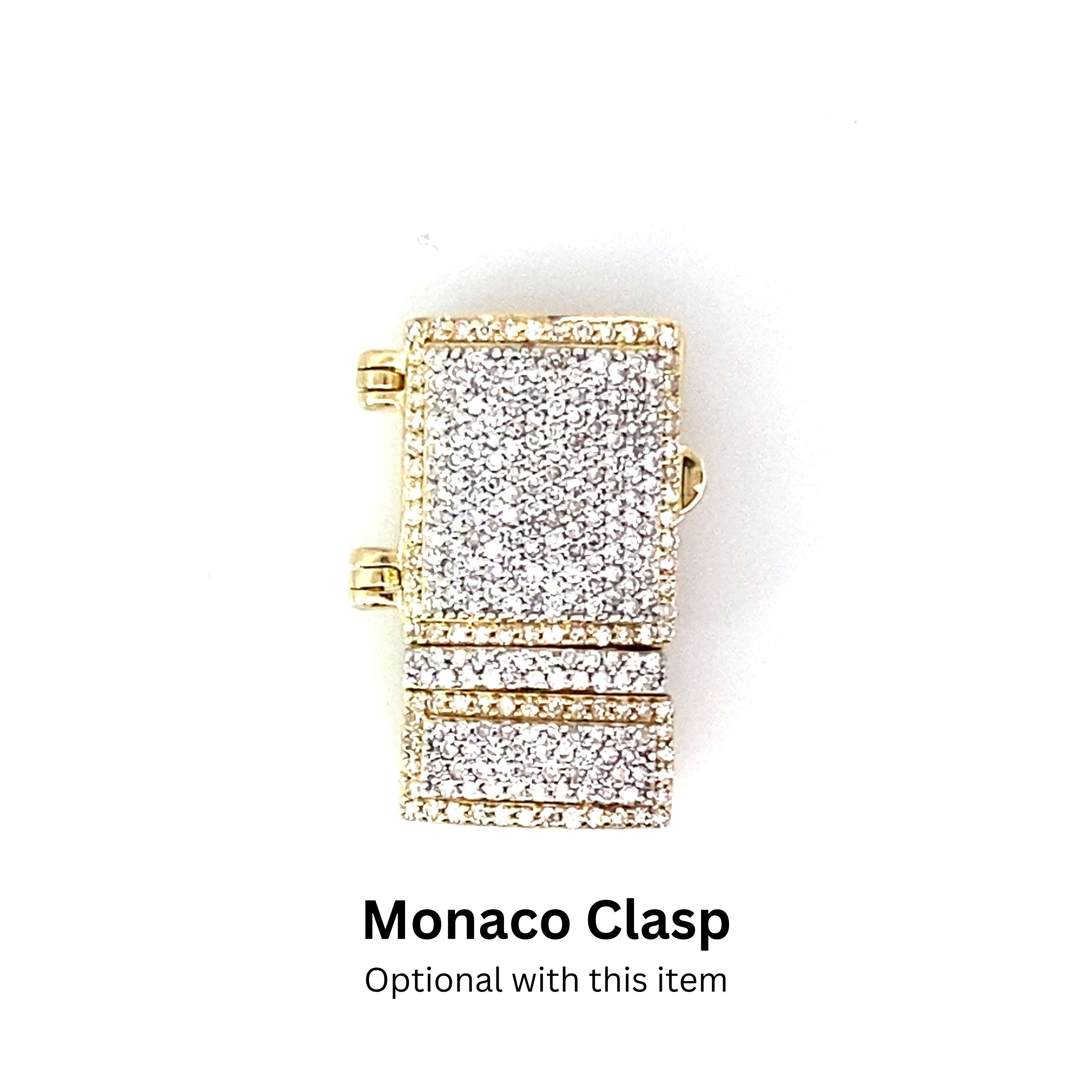 10K Yellow Gold Triple Clasp Cuban Link Chain 10.5Mm 24In 120.4Dwt