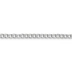 14k WG 4.3mm Semi-Solid Curb Chain