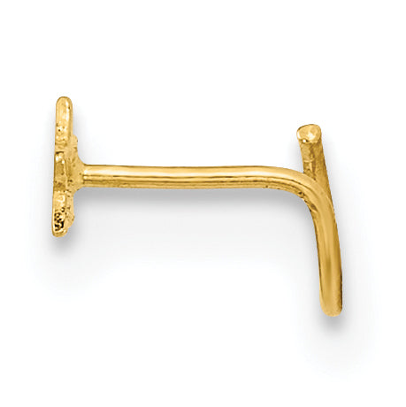 14K 22 Gauge Star Nose Ring Body Jewelry