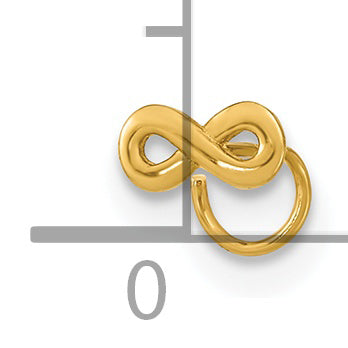 14K 22 Gauge Infinity Nose Ring Body Jewelry