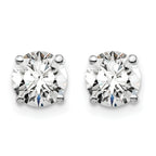 14K White Gold Lab Grown Diamond 1 1/2ctw SI1/SI2, G H I, 4 Prong Earrings