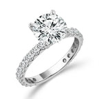 Diamond Bridal Set 1 Ct Center RD 14k White Gold