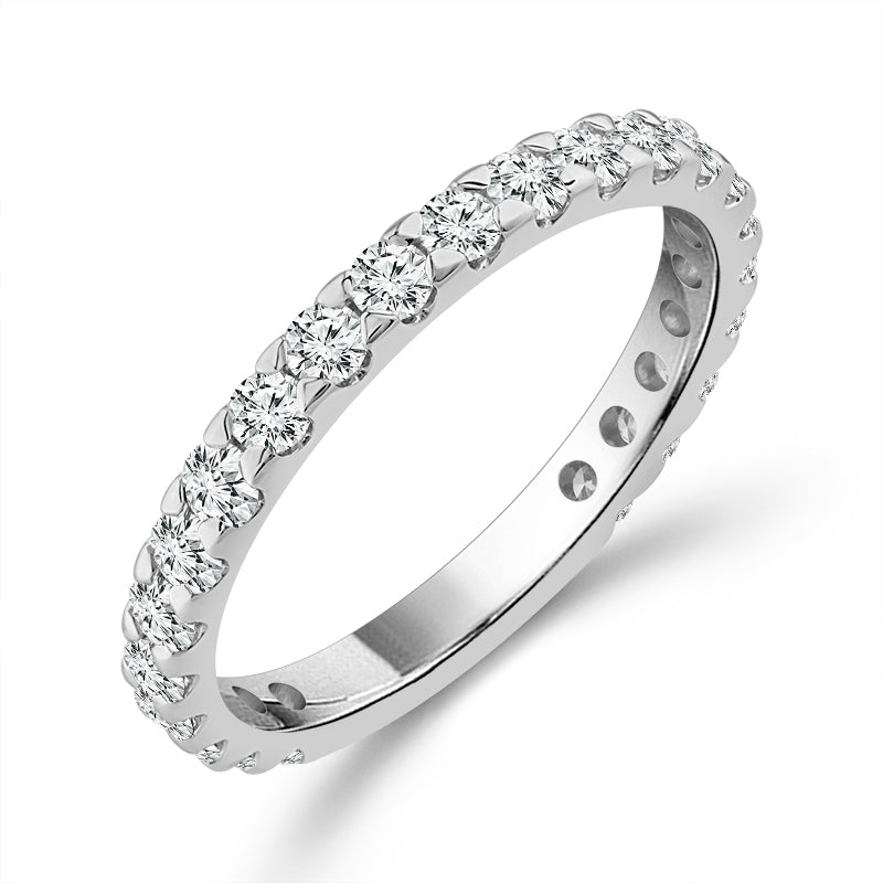 Diamond Bridal Set 1 Ct Center RD 14k White Gold