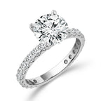 Diamond Bridal Set 1 1/2 Ct Center RD 14k White Gold