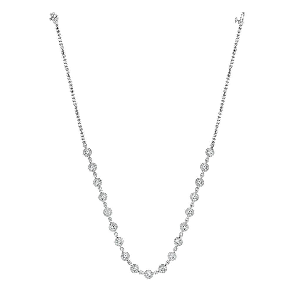 Diamond Fashion Necklaces 13 Ct tw  14k White Gold