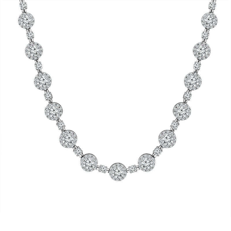 Diamond Fashion Necklaces 13 Ct tw  14k White Gold