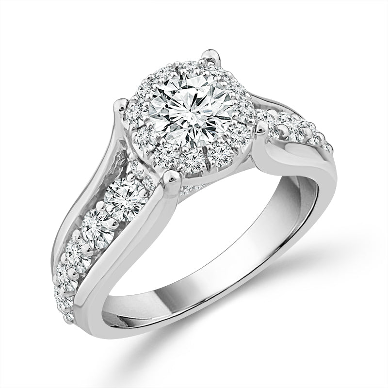 Diamond Bridal Set 2 Ct tw  14k White Gold