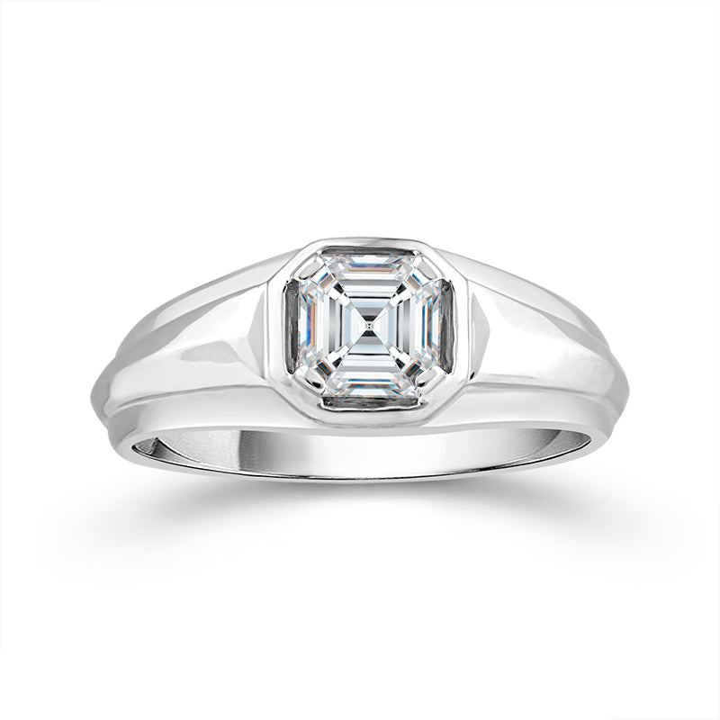 Diamond Mens Rings 1 ct tw 14k White Gold