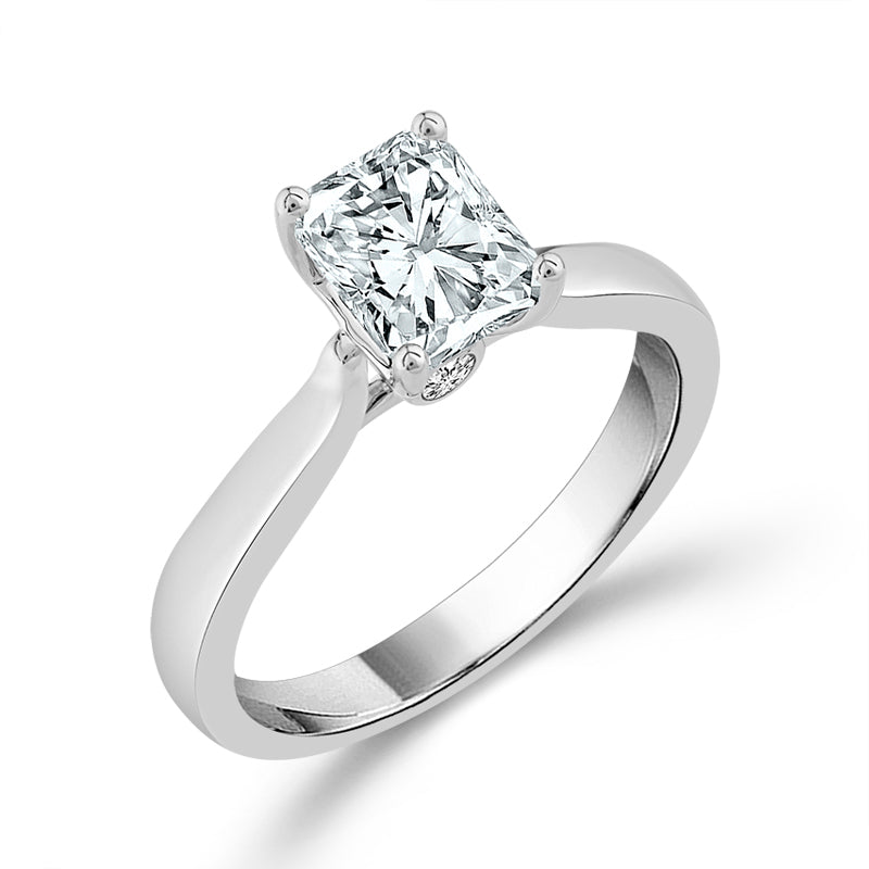 Diamond Solitaire Rings 1 Ct tw  14k White Gold