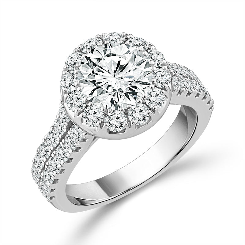 Diamond Bridal Set 4 Ct tw  14k White Gold