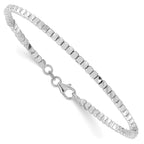 14K White Gold Beaded Bracelet