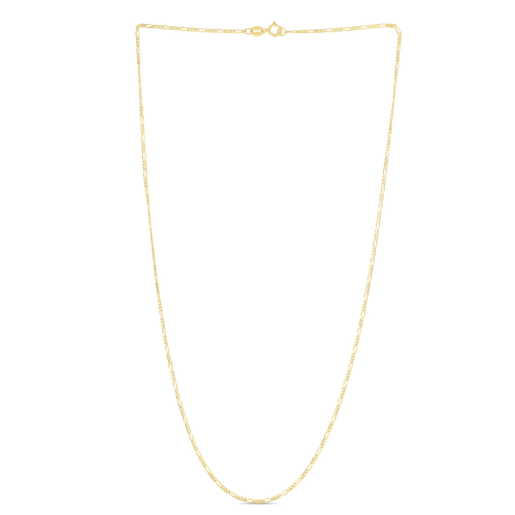 14K Gold 1.3mm Figaro Chain