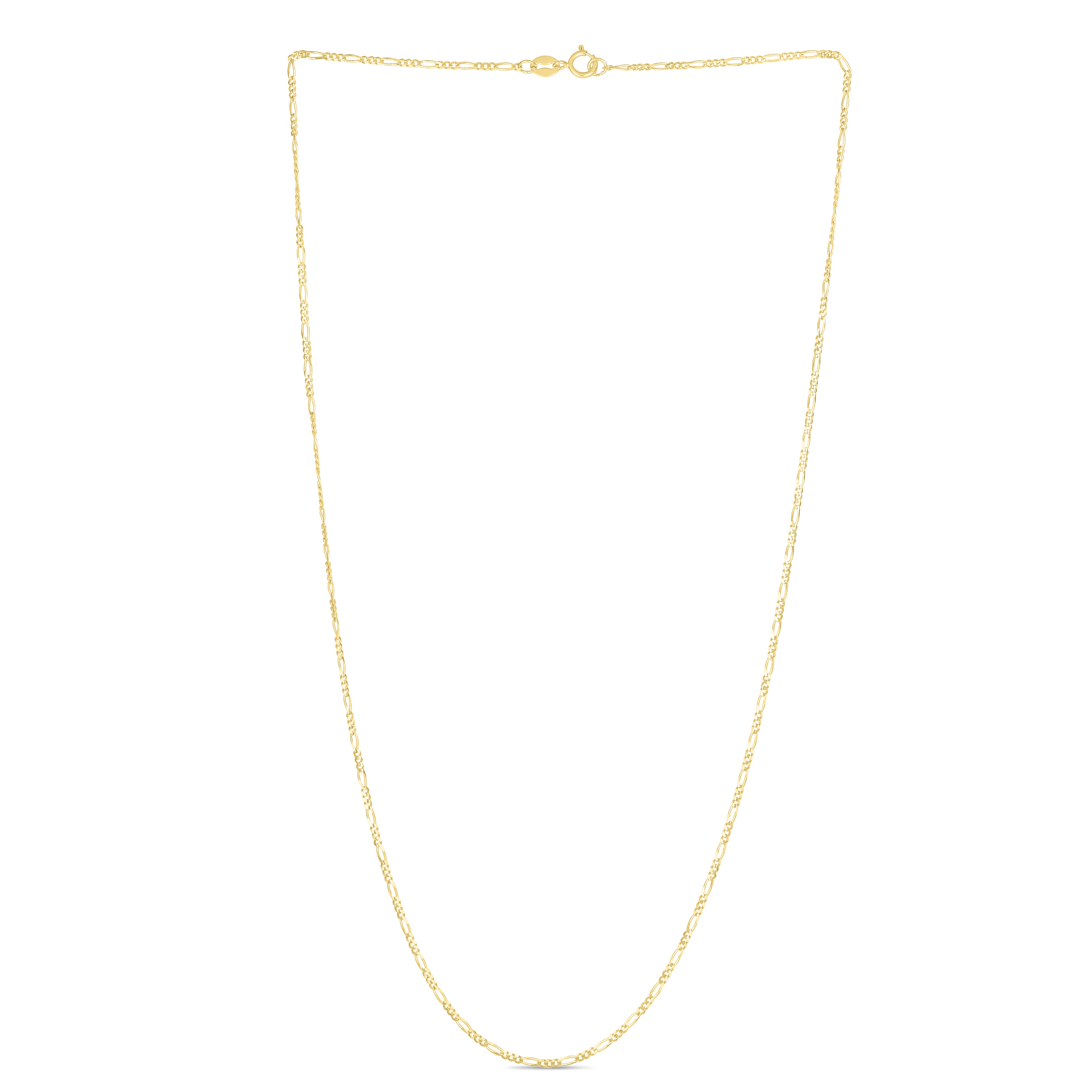 14K Gold 1.9mm Figaro Chain