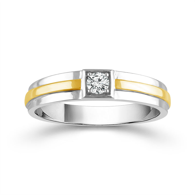 Diamond Mens Rings 0.17 Ct tw  10k White Gold