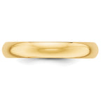 14k 4mm Half-Round Wedding Band