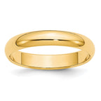 14k 4mm Half-Round Wedding Band