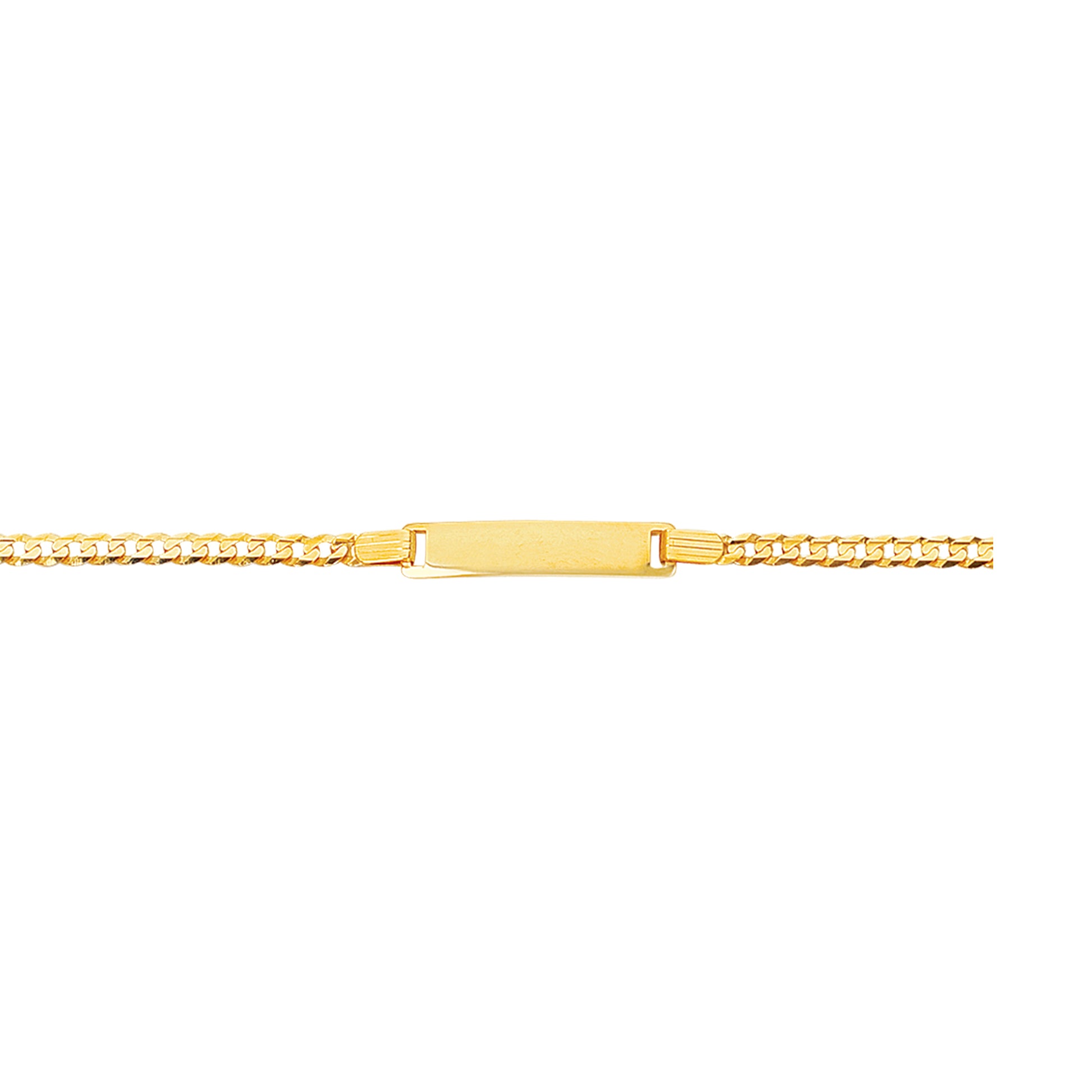 14K Gold Children's Curb ID Bracelet