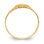 14k Polished Heart Baby Ring