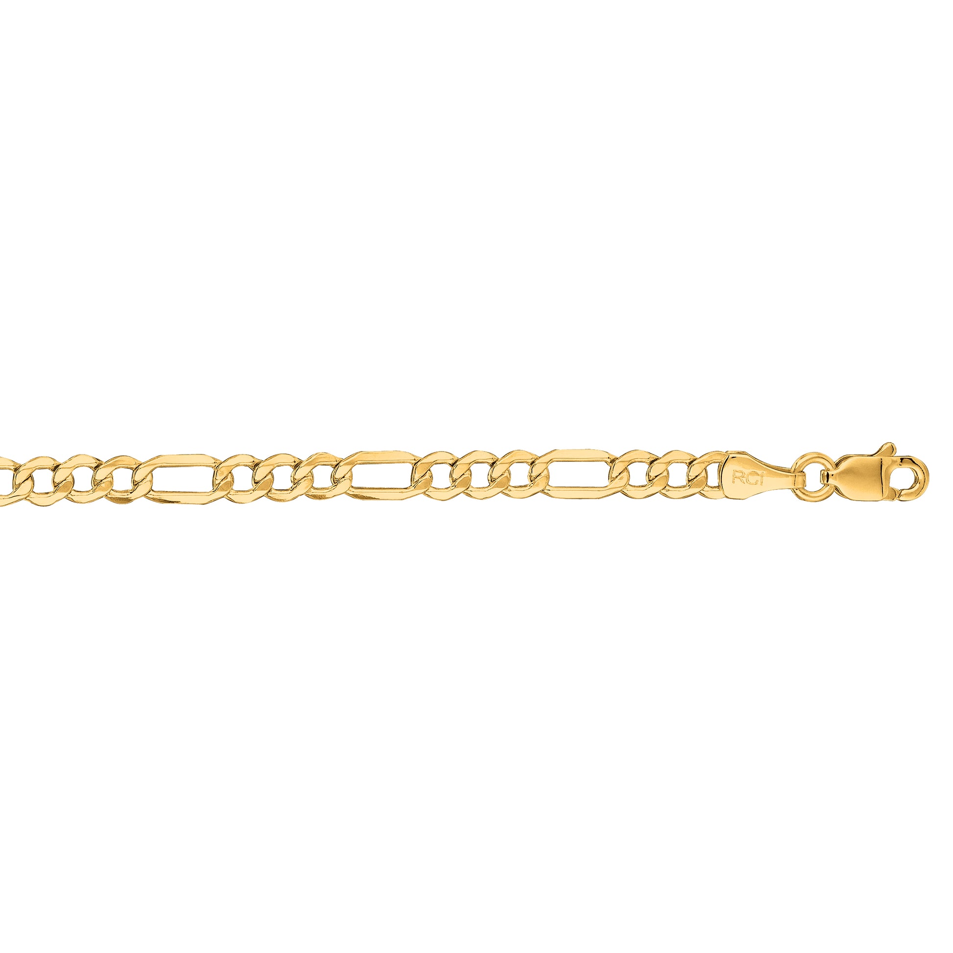 14K Gold 3.7mm Lite Figaro Chain