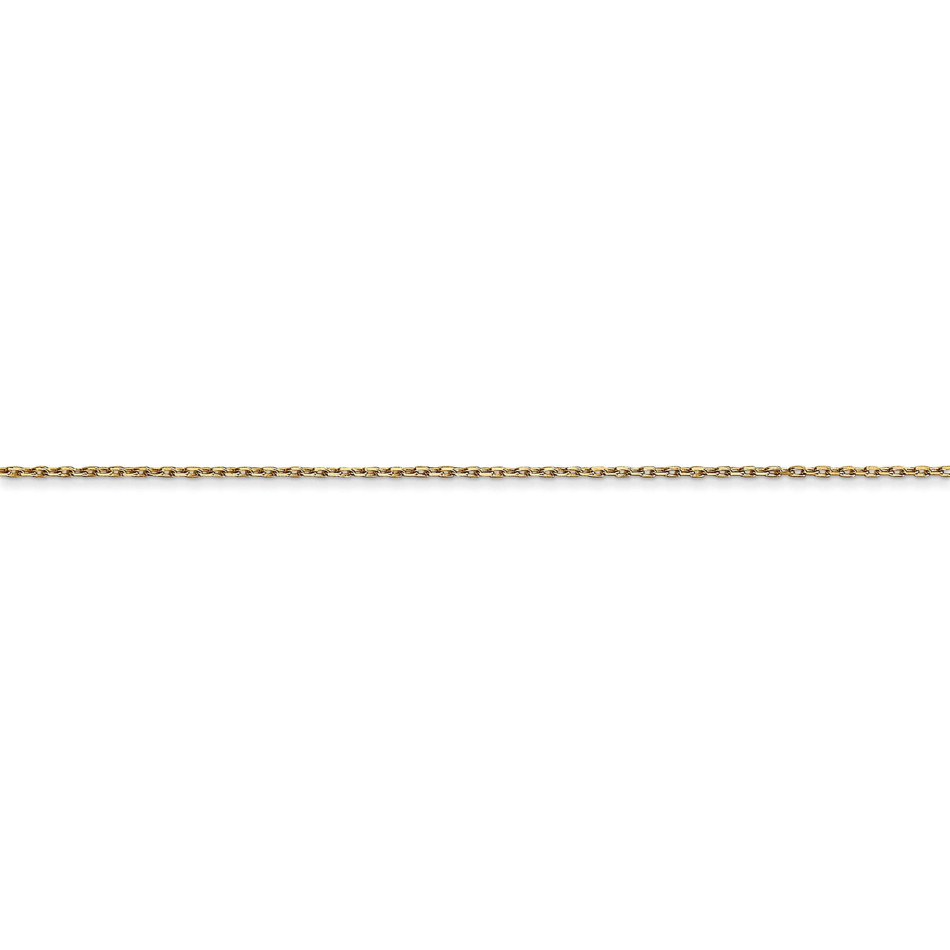 14k .8mm D/C Cable with Lobster Clasp Chain