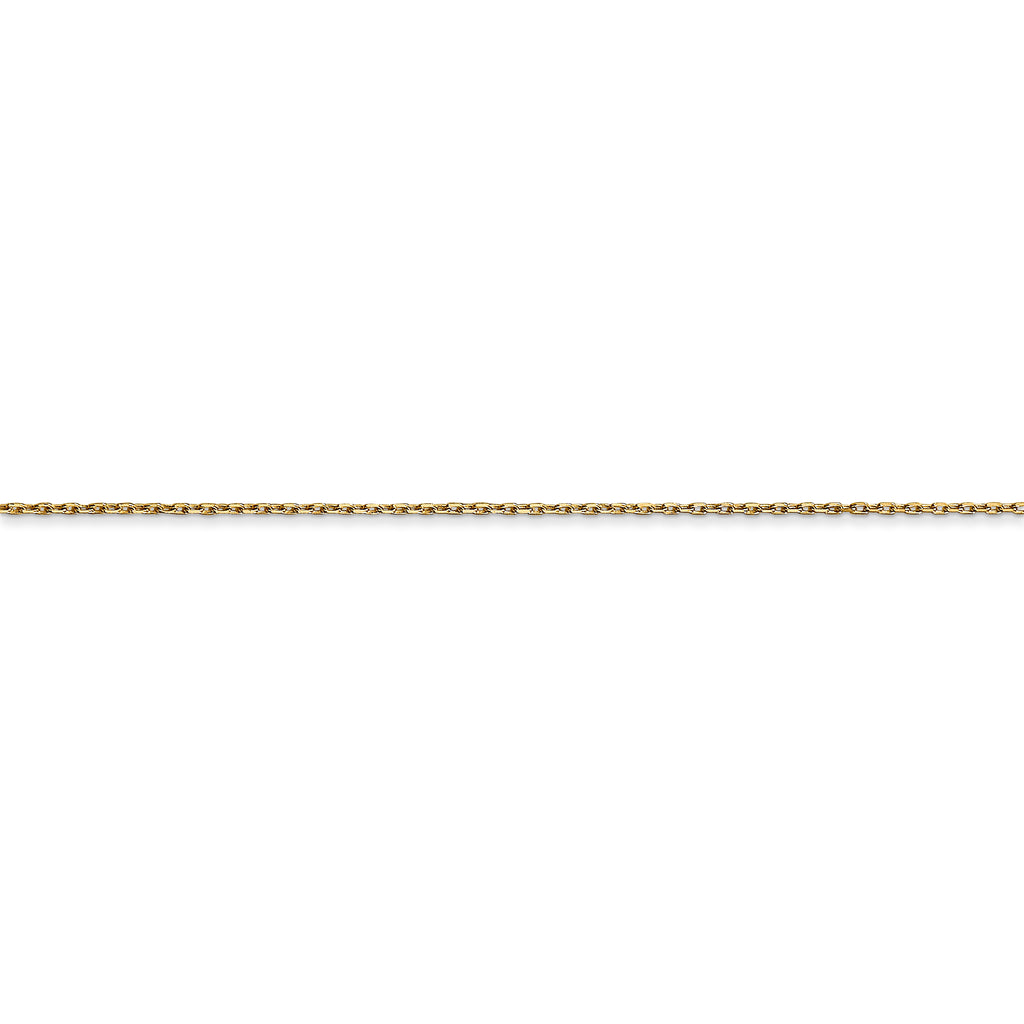 14k .8mm D/C Cable with Lobster Clasp Chain