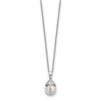 Sterling Silver FWC Pearl Commitment 18in Necklace