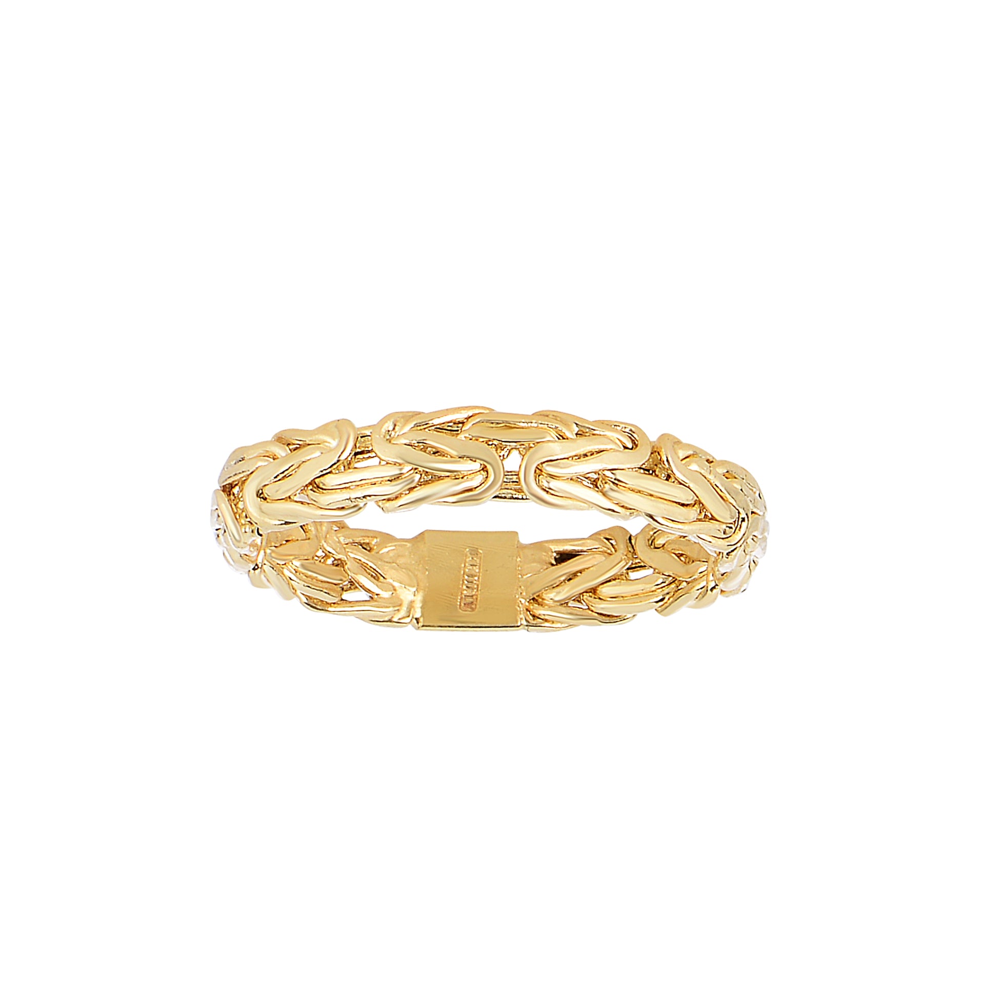 14K Gold Byzantine Ring