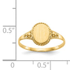 14k Childs Fancy Signet Ring