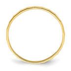 14k Bamboo Texture Band Childs Ring