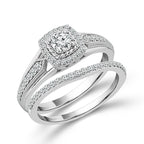 Diamond Bridal Set 0.5 CT 10K White Gold