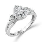 Diamond Bridal Set 0.50 Ct tw  10k White Gold