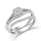 Diamond Bridal Set 0.50 Ct tw  10k White Gold